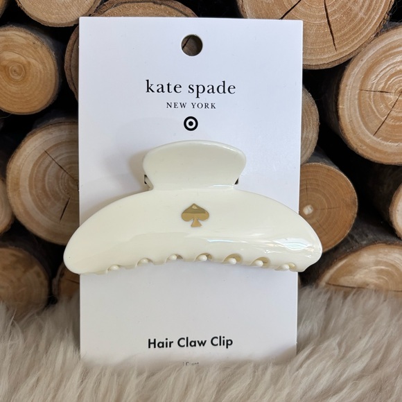 kate spade Accessories - KATE SPADE Claw Clip Cream  LIMITED EDITION Hair Clip NWT